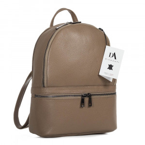 Rucsac dama din piele naturala DiAmanti Francesca Taupe Scuro